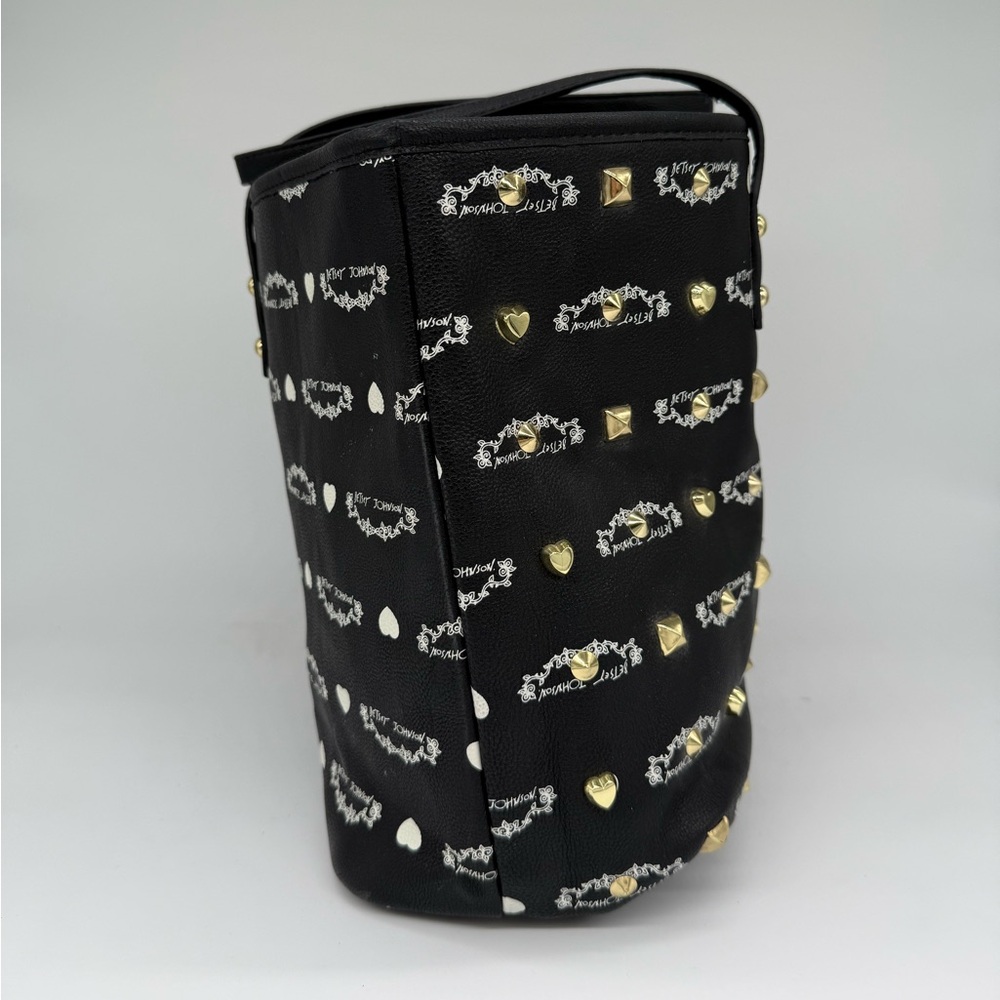 Large Betsey Johnson studded bag - Picture 3 of 9
